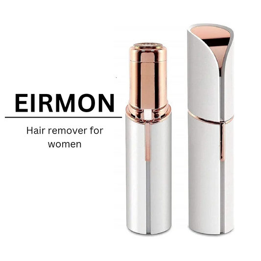 EIRMON - Hair Remover For Women Skincare Lipstick Shape Mini Epilator trimmer Machine for face, Upper Lip, Chin, Eyebrow, etc. with Battery(Golden White)Untitled Jan16_10:34
