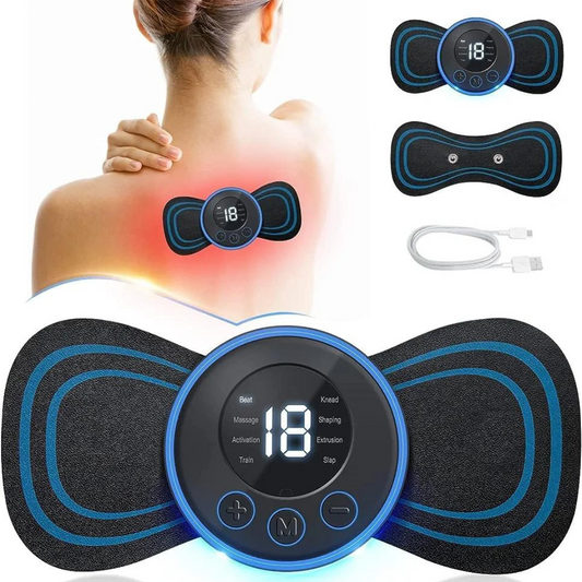 Generic - Portable Whole Body Massager, Dual Neck Back Massager for Intense Pain Relief, Dynamic Fitness Workout Gear, Portable Mini Massager for Neck Back Waist Arms Legs Aches, Easy Use at Home (PACK-1)